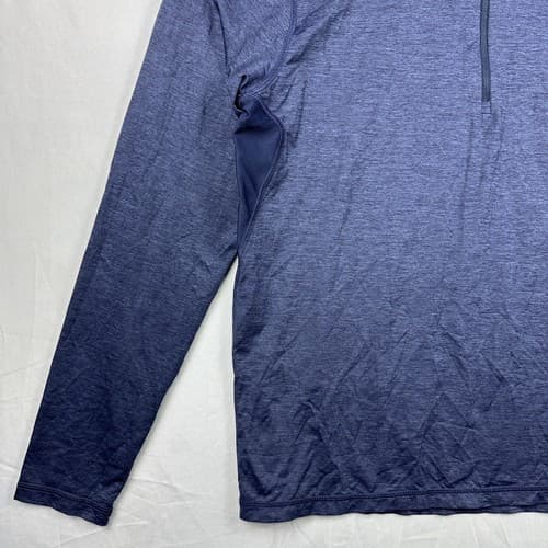 Greyson 1/4 Zip Golf Pullover Mens Medium Blue Lightweight Performance Logo - Thumbnail 4