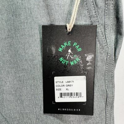 NEW Linksoul Boardwalker Jogger Pants Mens XL Gray Stretch Performance Golf - Thumbnail 4