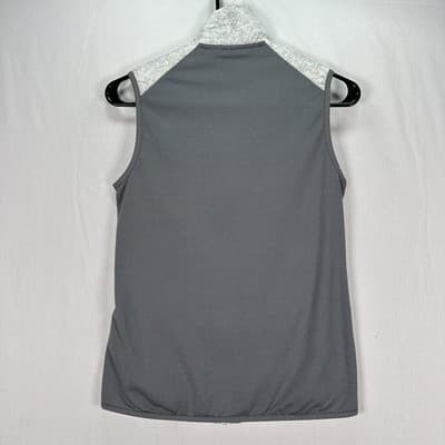 Smartwool Smartloft Vest Womens Small Quilted Gray White Full Zip Insulated - Thumbnail 2