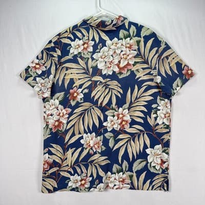 Polo Ralph Lauren Hawaiian Polo Shirt Mens 2XL Blue Floral Custom Fit Pocket - Thumbnail 2