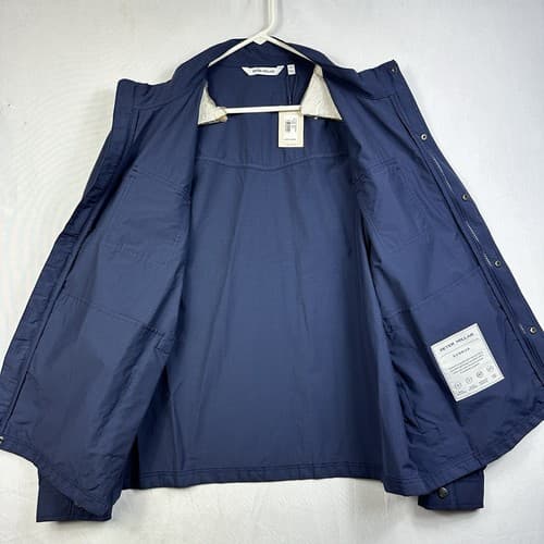 NEW Peter Millar Crown Rambler Jacket Mens 2XL Navy Blue Nylon Full Zip MS24Z05 - Thumbnail 9