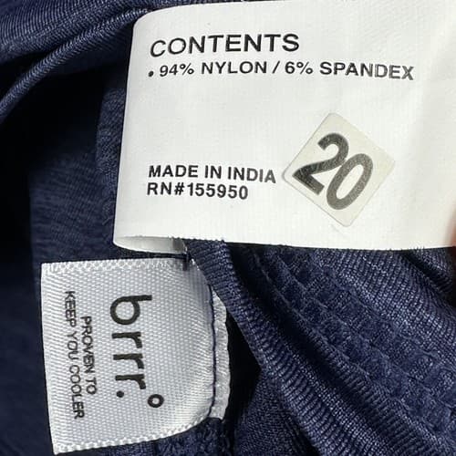 Greyson 1/4 Zip Golf Pullover Mens Medium Blue Lightweight Performance Logo - Thumbnail 8