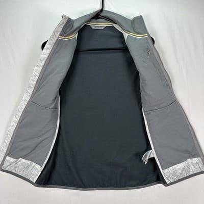 Smartwool Smartloft Vest Womens Small Quilted Gray White Full Zip Insulated - Thumbnail 7