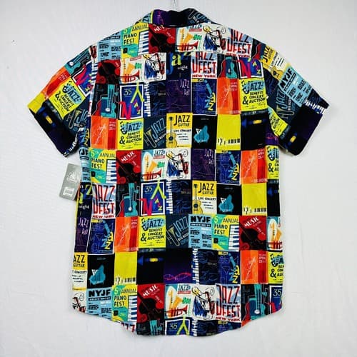 NEW Disney Pixar Soul Movie Hawaiian Shirt Small Multicolor Jazz Guitar Piano - Thumbnail 2