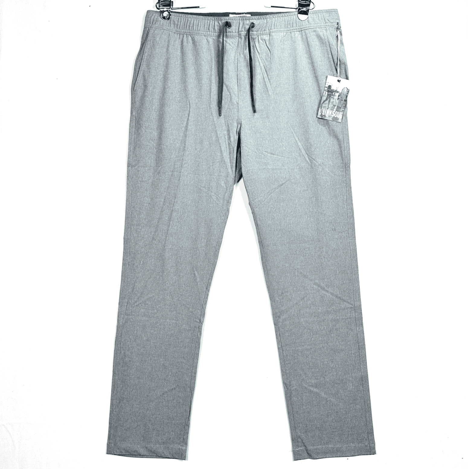 NEW Linksoul Boardwalker Jogger Pants Mens XL Gray Stretch Performance Golf - Image 1