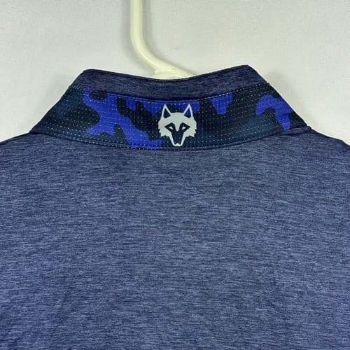 Greyson 1/4 Zip Golf Pullover Mens Medium Blue Lightweight Performance Logo - Thumbnail 10