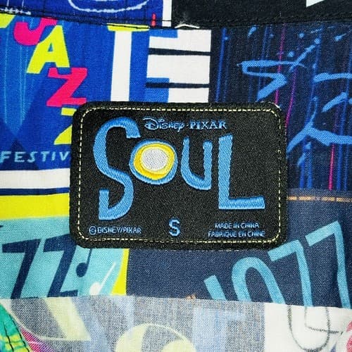 NEW Disney Pixar Soul Movie Hawaiian Shirt Small Multicolor Jazz Guitar Piano - Thumbnail 8