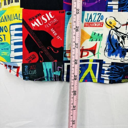 NEW Disney Pixar Soul Movie Hawaiian Shirt Small Multicolor Jazz Guitar Piano - Thumbnail 12