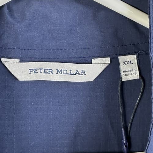 NEW Peter Millar Crown Rambler Jacket Mens 2XL Navy Blue Nylon Full Zip MS24Z05 - Thumbnail 8