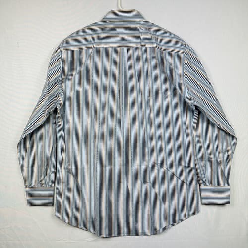 Peter Millar Dress Shirt Mens Large Multicolor Striped Long Sleeve Button Front - Thumbnail 3