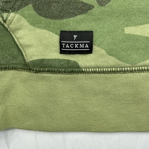 Tackma Camo Hoody Mens XL Pullover Hoodie Green Camouflage Cotton Blend - Thumbnail 3