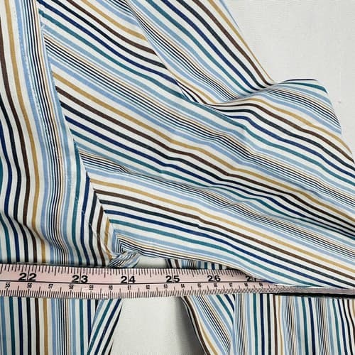 Peter Millar Dress Shirt Mens Large Multicolor Striped Long Sleeve Button Front - Thumbnail 9