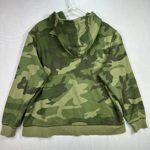 Tackma Camo Hoody Mens XL Pullover Hoodie Green Camouflage Cotton Blend - Thumbnail 2