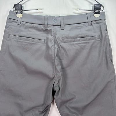 Birddogs Pants Mens 32 x 34 Gray Stretch Golf Chino Performance Zipper Pocket - Thumbnail 8