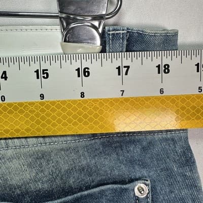 Southpole Skinny Fit Moto Jeans Mens 36 x 30 Blue Denim Biker Zipper Acid Wash - Thumbnail 11