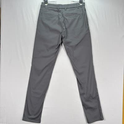 Birddogs Pants Mens 32 x 34 Gray Stretch Golf Chino Performance Zipper Pocket - Thumbnail 3