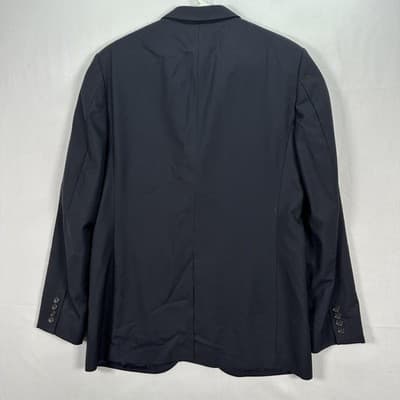 J Crew Ludlow Loro Piana Blazer Men 42 L Navy Italian Super 120 Wool Suit Jacket - Thumbnail 3