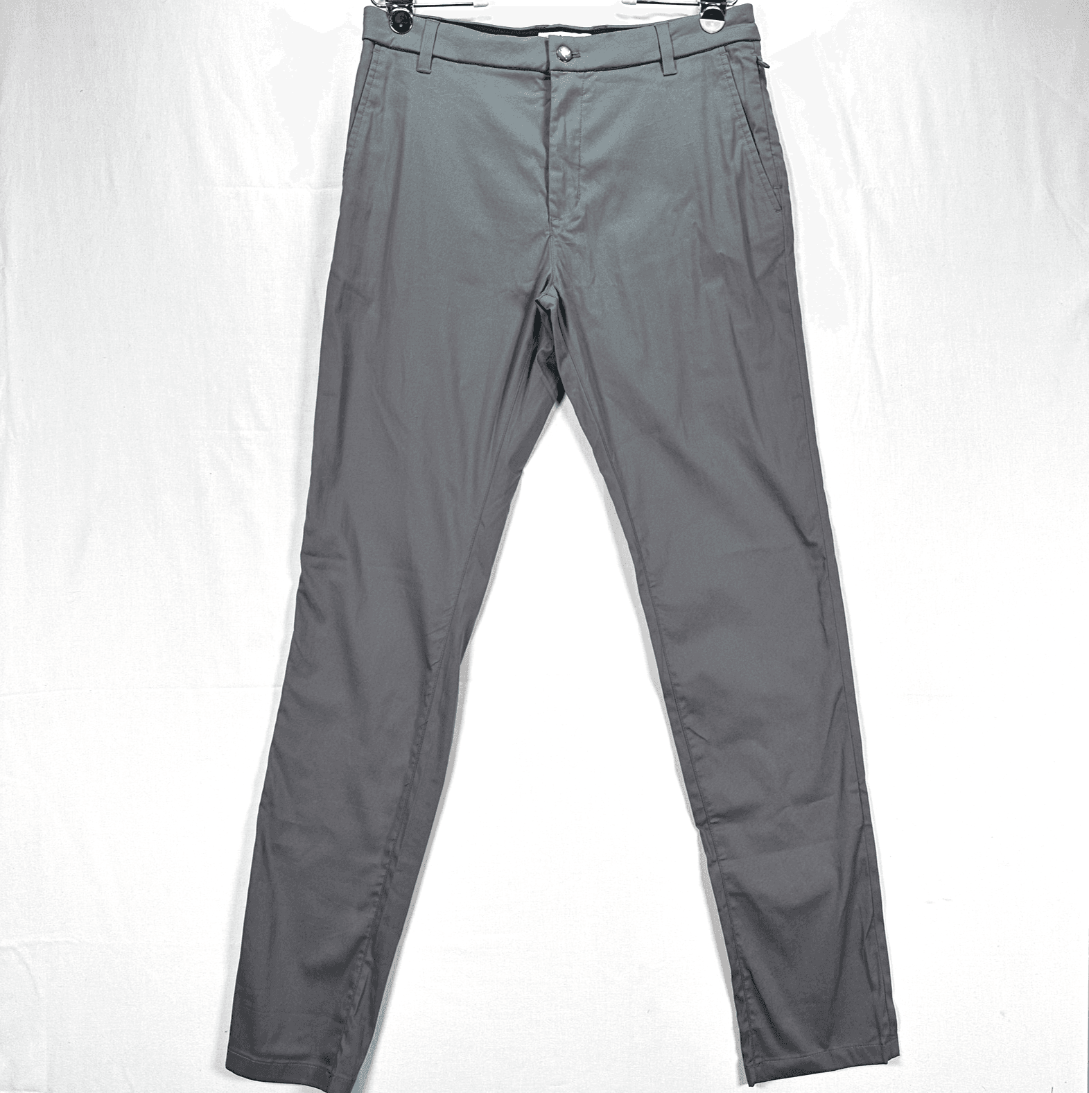 Birddogs Pants Mens 32 x 34 Gray Stretch Golf Chino Performance Zipper Pocket - Image 1