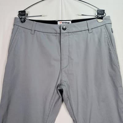 Birddogs Golf Pants Mens 32 X 32 Gray Stretch Chino Performance Pocket Unlined - Thumbnail 4