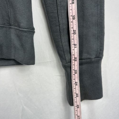 American Giant Moto Jacket Womens Large Full Zip Sweatshirt Gray Fleece Lined - Thumbnail 11