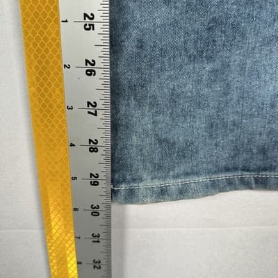 Southpole Skinny Fit Moto Jeans Mens 36 x 30 Blue Biker Zipper Acid Wash - Thumbnail 10