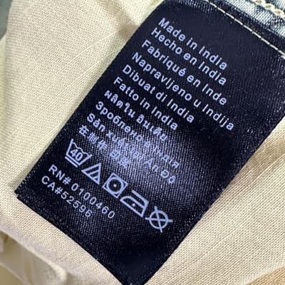 KAVU Shirt Mens Large Yellow Short Sleeve Snap Front Utility Acid Wash Pocket - Thumbnail 6