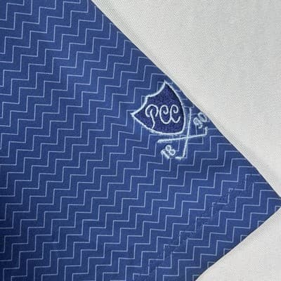 Greyson Golf Polo Shirt Mens XL Navy Zig Zag Geometric Stretch Performance EUC - Thumbnail 4