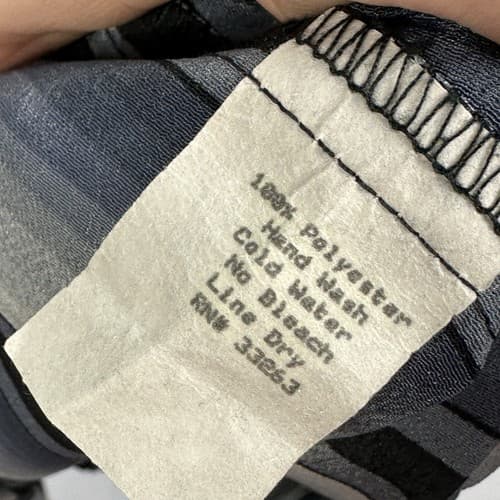 Vintage Monzini Long Sleeve Shirt Mens XL Blue Gray Striped Button Up 80s USA - Thumbnail 6