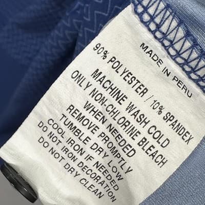 Greyson Golf Polo Shirt Mens XL Navy Zig Zag Geometric Stretch Performance EUC - Thumbnail 7