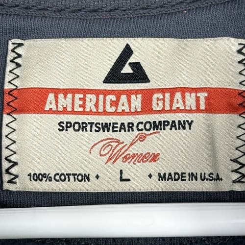 American Giant Moto Jacket Womens Large Full Zip Sweatshirt Gray Fleece Lined - Thumbnail 6