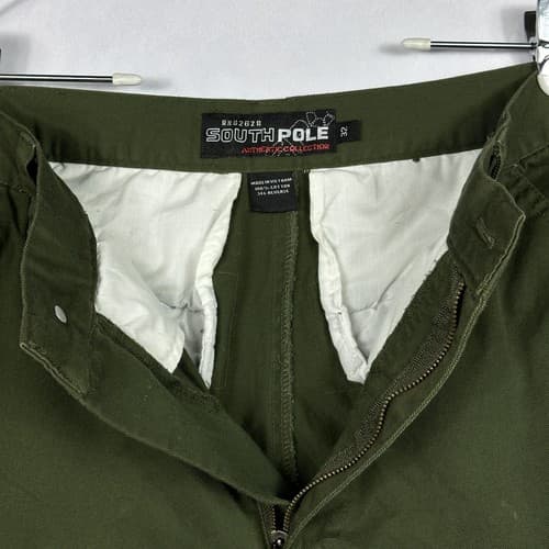 SOUTHPOLE Mens Cargo Pants 32 x 30 Utility Military Green Vintage 82628 - Thumbnail 7