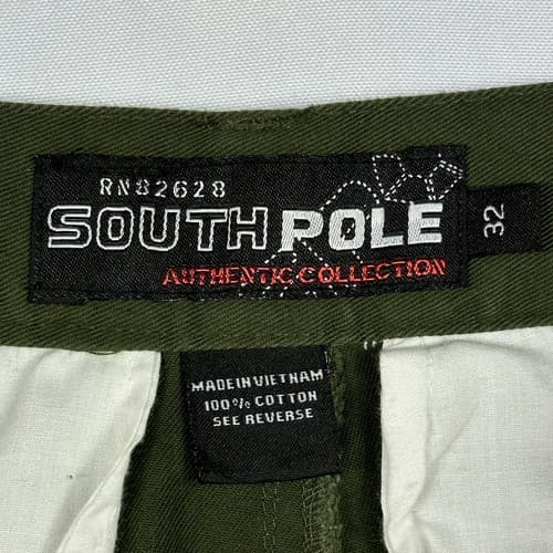 SOUTHPOLE Mens Cargo Pants 32 x 30 Utility Military Green Vintage 82628 - Thumbnail 8