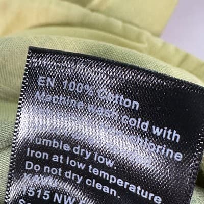 KAVU Shirt Mens Large Yellow Short Sleeve Snap Front Utility Acid Wash Pocket - Thumbnail 7