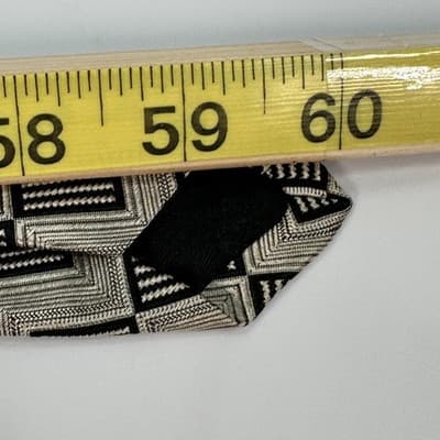 Robert Talbott Tie Mens Silver Geometric Squares Necktie Best Of Class Bond St - Thumbnail 7