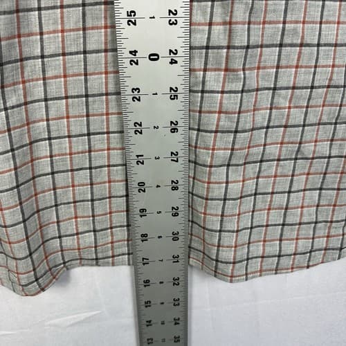 Johnnie O Shirt Mens Large Gray Check Plaid Long Sleeve Lightweight Bamboo - Thumbnail 9