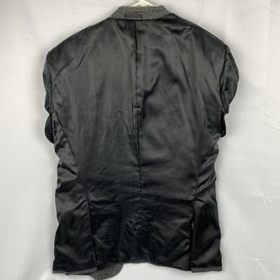 Andrew Fezza Baxter Gray Salt and Pepper Blazer Sport Coat Mens 42R Stretch - Thumbnail 8