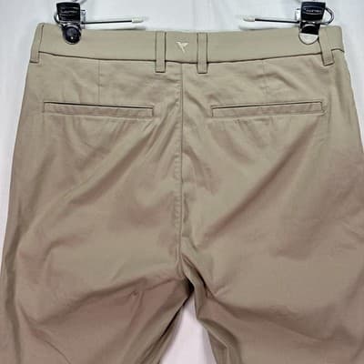 Birddogs Golf Pants Mens 32 x 30 Khaki Stretch Performance Chino Pockets tag:32" - Thumbnail 7