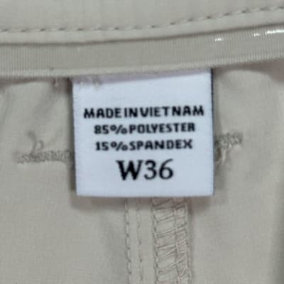 FootJoy Golf Shorts Mens 36 Tan Stretch Wicking Polyester Spandex Performance 9" - Thumbnail 3