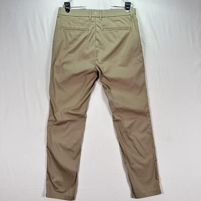 Birddogs Golf Pants Mens 32 x 30 Khaki Stretch Performance Chino Pockets tag:32" - Thumbnail 3