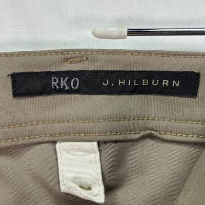 J. Hilburn Pants Mens 36 x 28 Khaki Performance Chinos 4-Way Stretch 5-Pocket - Thumbnail 6