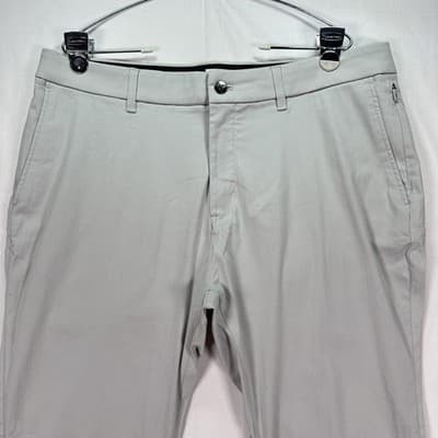 Birddogs Golf Pants Mens 36 x 28 Gray Stretch Unlined Chino Performance Pocket - Thumbnail 5
