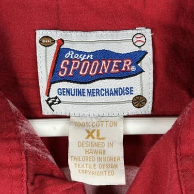 Philadelphia Phillies Hawaiian Aloha Shirt Mens XL Red MLB Baseball Reyn Spooner - Thumbnail 6