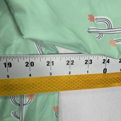 Bad Birdie Polo Shirt Mens Large Green Cactus Print Golf Performance Stretch - Thumbnail 8