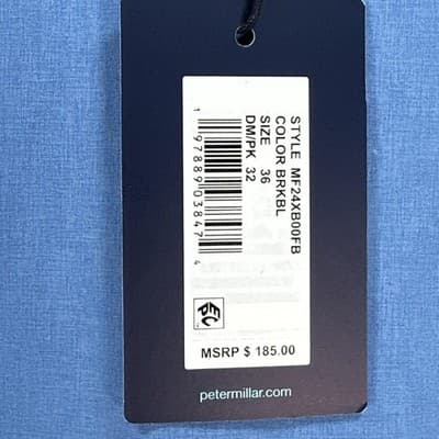 NEW Peter Millar Surge Performance Pants Mens 36 x 32 Blue Golf Tailored Fit - Thumbnail 5