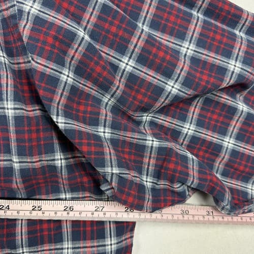 Vintage Polo Ralph Lauren GI Shirt Mens 2XL Red Blue Plaid Checks Long Sleeve - Thumbnail 8