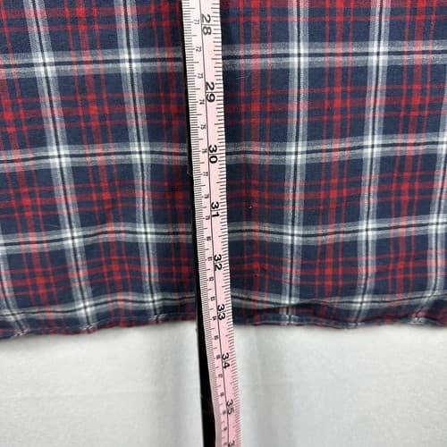 Vintage Polo Ralph Lauren GI Shirt Mens 2XL Red Blue Plaid Checks Long Sleeve - Thumbnail 10