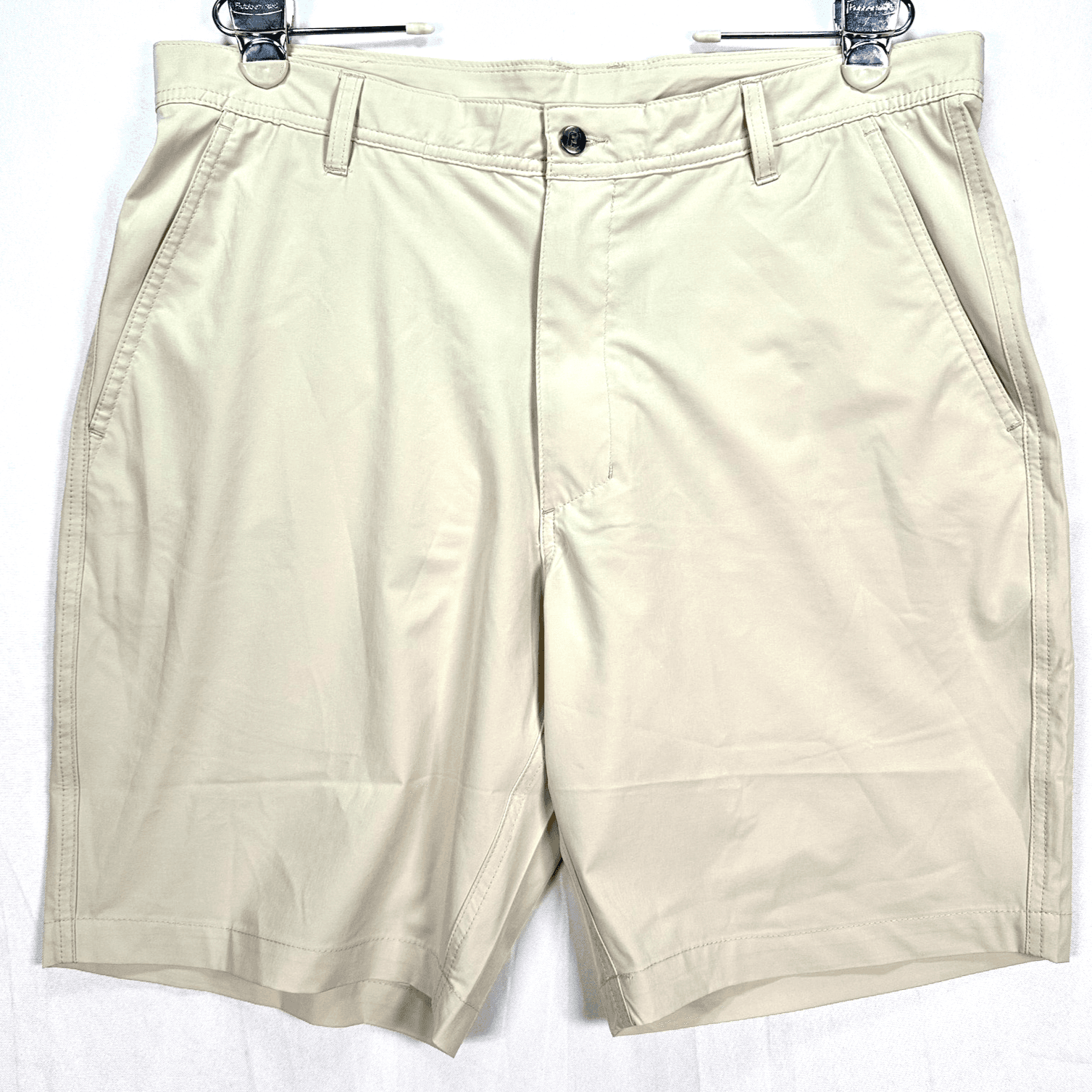FootJoy Golf Shorts Mens 36 Tan Stretch Wicking Polyester Spandex Performance 9" - Image 1