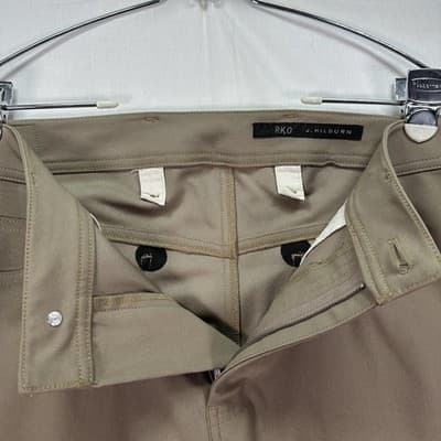 J. Hilburn Pants Mens 36 x 28 Khaki Performance Chinos 4-Way Stretch 5-Pocket - Thumbnail 5