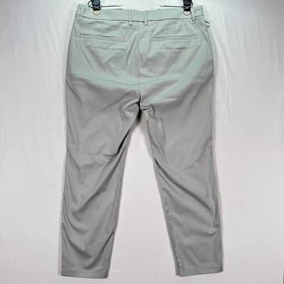 Birddogs Golf Pants Mens 36 x 28 Gray Stretch Unlined Chino Performance Pocket - Thumbnail 4