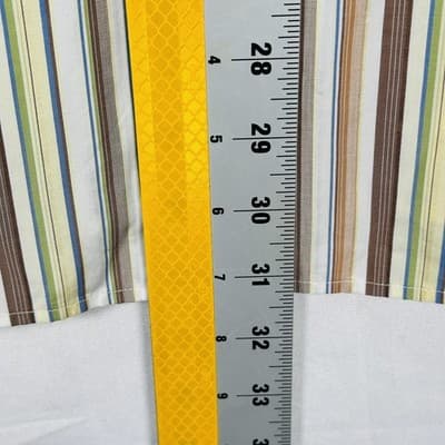 Ermenegildo Zegna Dress Shirt Mens Medium Multicolor Striped Long Sleeve Button - Thumbnail 7